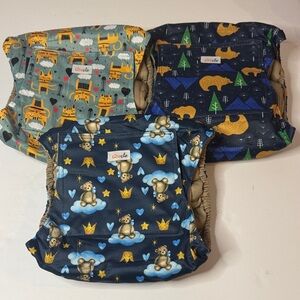 Grecle Reusable Washable Male Dog Diaper Belly Bands, Set of 3